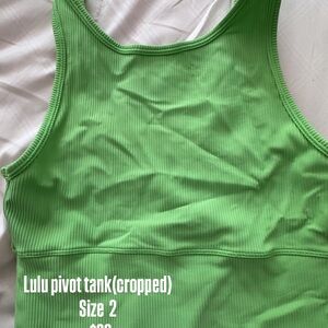 lululemon athletica Green Pivot Tank